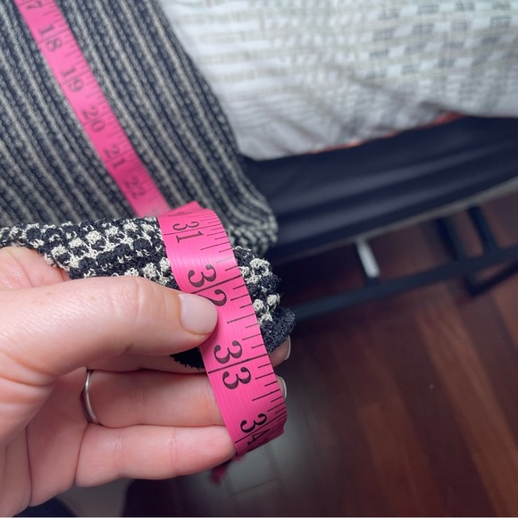 Rachel by Rachel Roy Women’s Black & Beige Ribbed Knit Midi pencil Skirt Size M - Picture 8 of 8